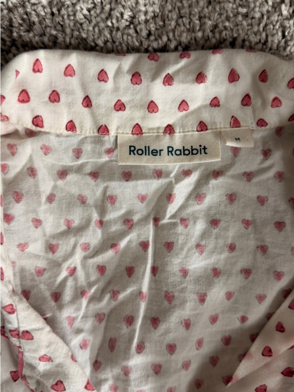 Roller Rabbit Pink Heart Pajama Set - Picture 3 of 5
